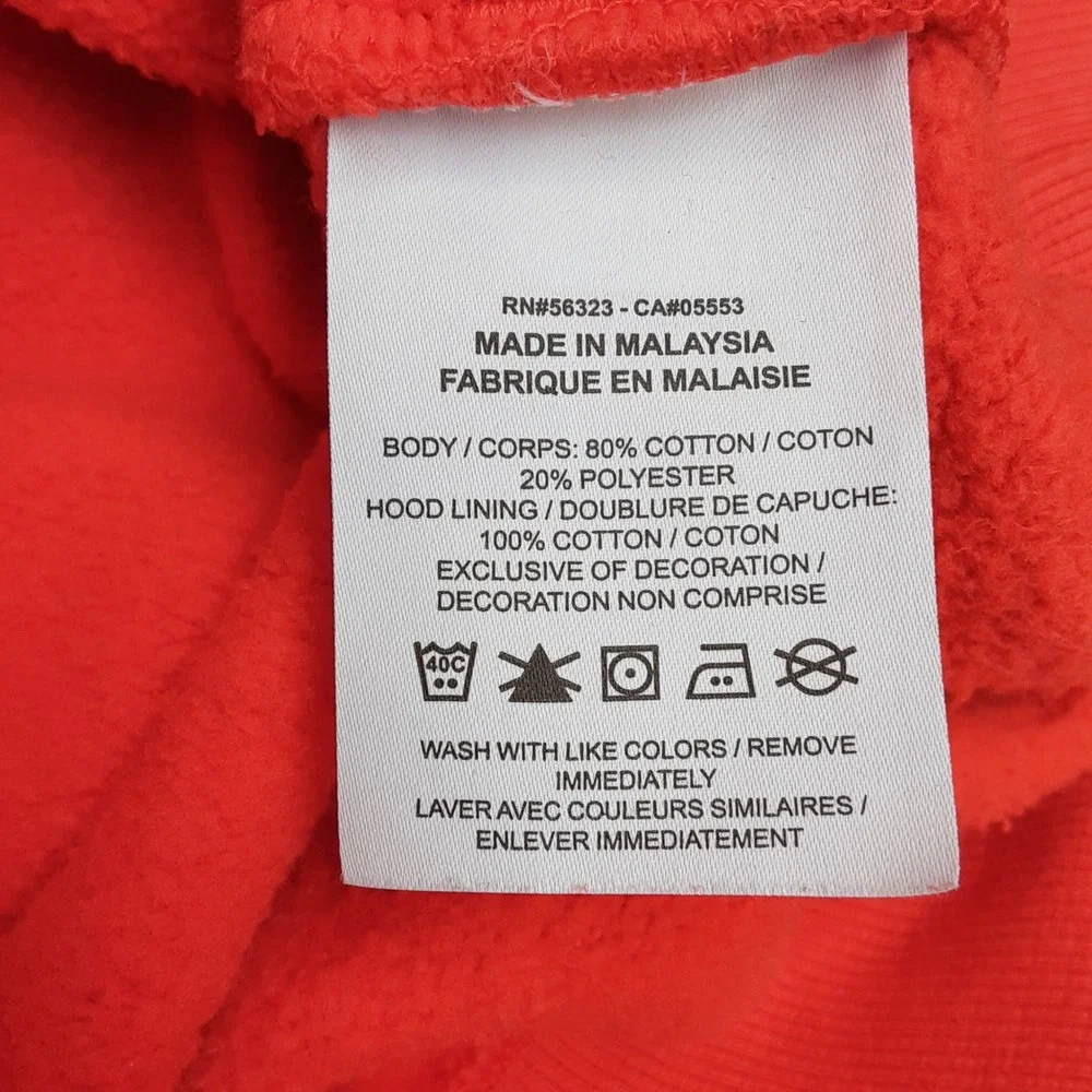 NIKE Women's Orange Phoenix Fleece Pullover Hoodie Sweatshirt Sz S DQ5860-633 - Picture 9 of 10